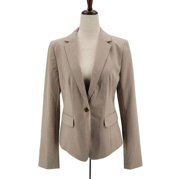 Ann Taylor Factory Jackets & Blazers - NWT Ann Taylor Factory Tan Blazer Suit Jacket Womens 4
